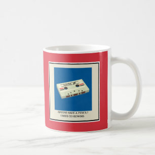 Mug Bande de cassette rétro amusante Revent avec une b