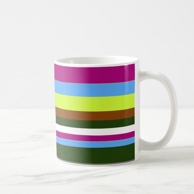 Mug Bande de concepteur Customisé coloré (Droite)