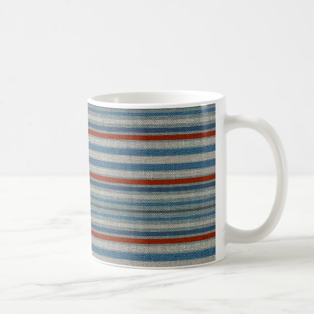 Mug Bande de lin nautique (Droite)