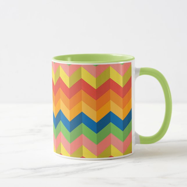 Mug bande de zigzag (Droite)