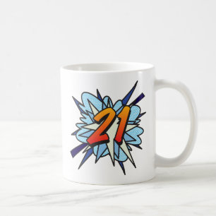 Mug Bande dessinée 21 Bleu