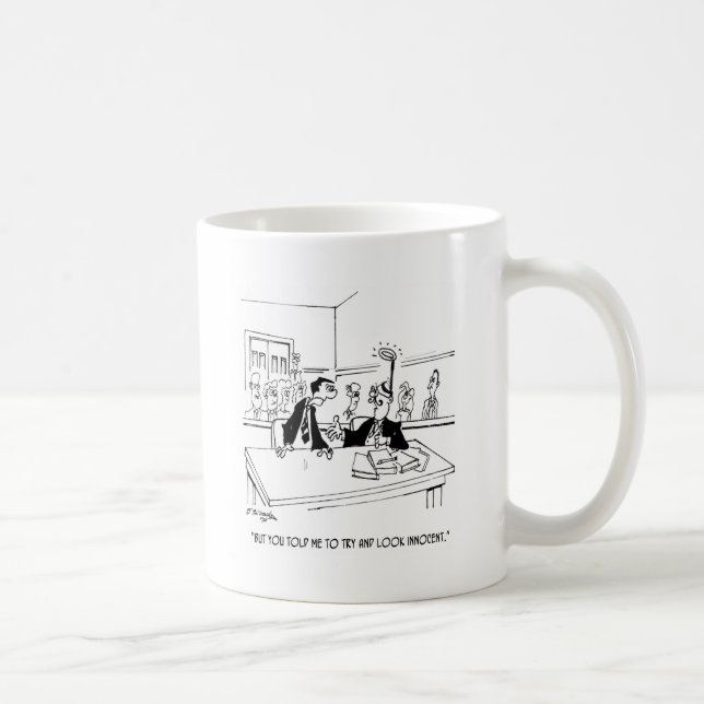 Mug Bande dessinée 5299 d'avocat (Droite)