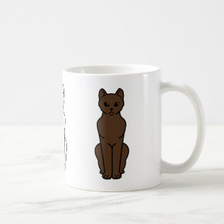 Mug Bande dessinée Brown de chat de La Havane