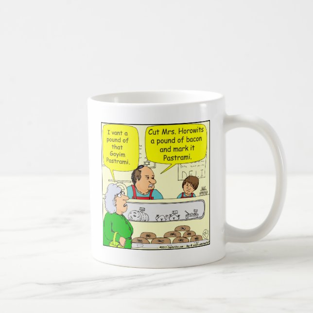Mug bande dessinée cachère de pastrami de Goyem du (Droite)