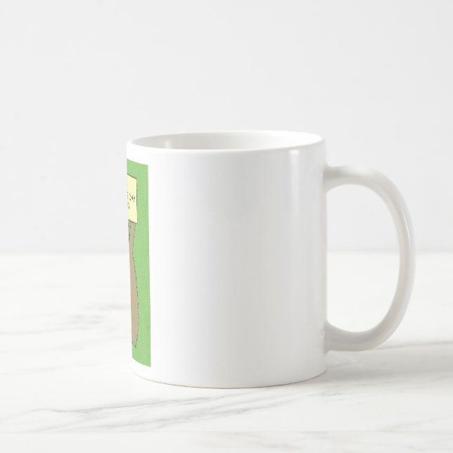 Mug Bande dessinée d'anniversaire de jour de Groundhog (Droite)