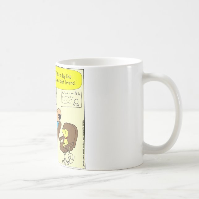 Mug bande dessinée de 272 meilleurs amis (Droite)
