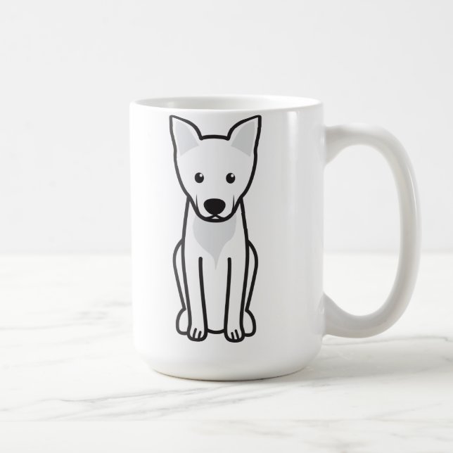 Mug Bande dessinée de chien de la Caroline (Droite)