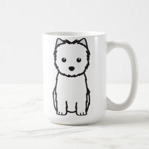 Mug Bande dessinée de chien de Terrier de cairn