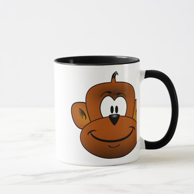 Mug Bande dessinée principale de singe (Droite)