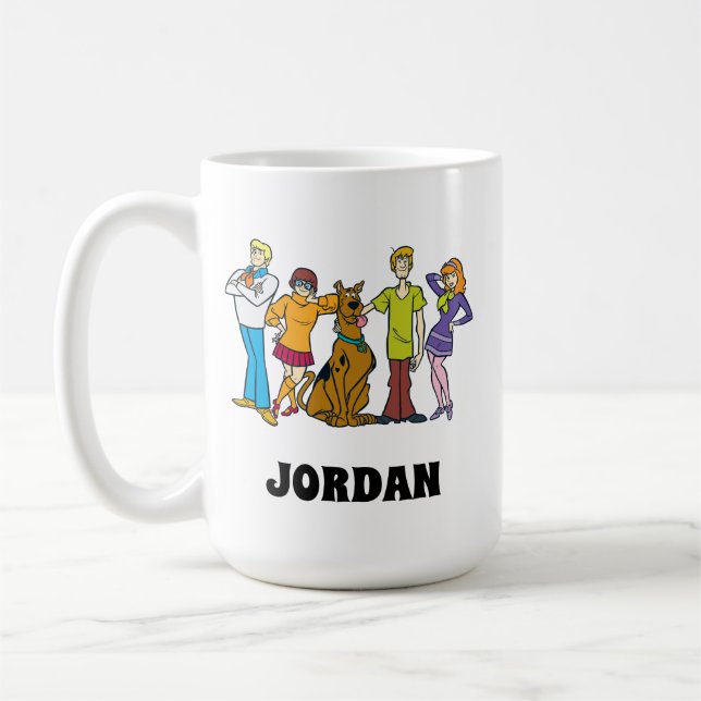 Mug Bande entière 14 Mystery Inc | Ajouter Votre Nom (Gauche)