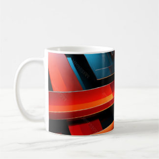 Mug Bandes Abstraites Électriques