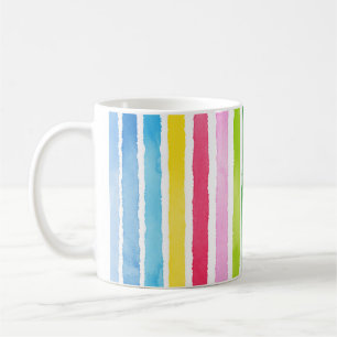 Mug Bandes arc-en-ciel dessinées à la main