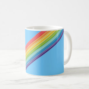 Mug Bandes arc-en-ciel diagonales