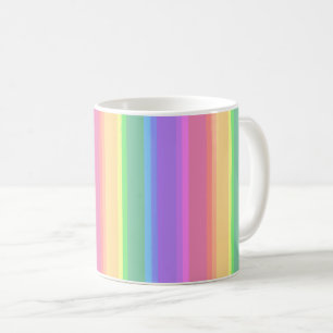 Mug Bandes arc-en-ciel pastel