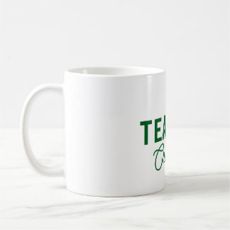 Mug Bandes blanches vert citron professeur nom d'ensei