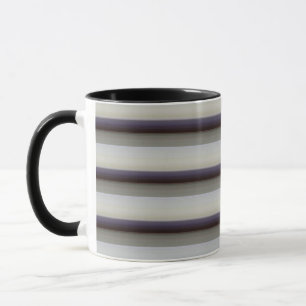 Mug Bandes bleu gris vintage