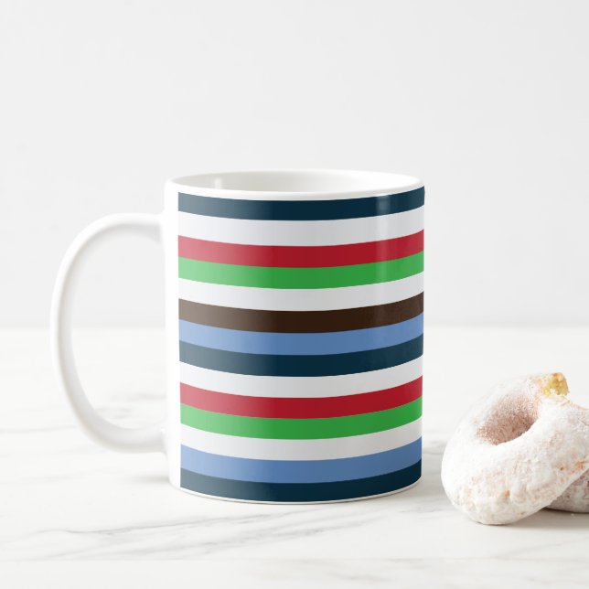 Mug Bandes colorées (Avec donut)