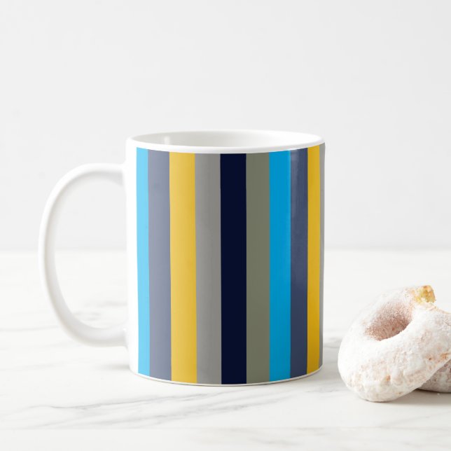 Mug Bandes colorées (Avec donut)