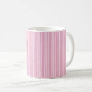 Mug Bandes de bonbons rose pâle