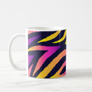 Mug Bandes holographiques, motif futuriste sans faille