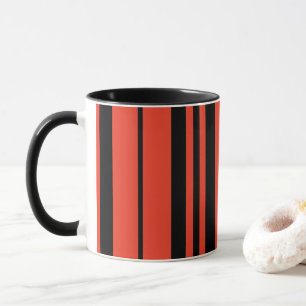 Mug Bandes noires orange