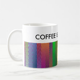 Mug Bandes pointillées Motif couleur + vos idées