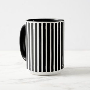 Mug Bandes verticales en noir et blanc