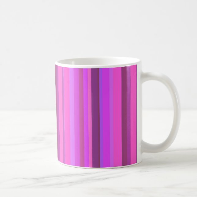 Mug Bandes verticales roses (Droite)
