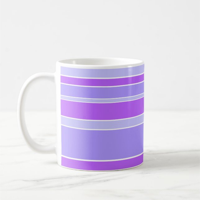 Mug Bandes violettes (Gauche)