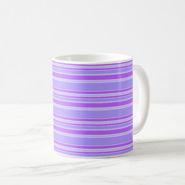 Mug Bandes violettes (Devant droit)
