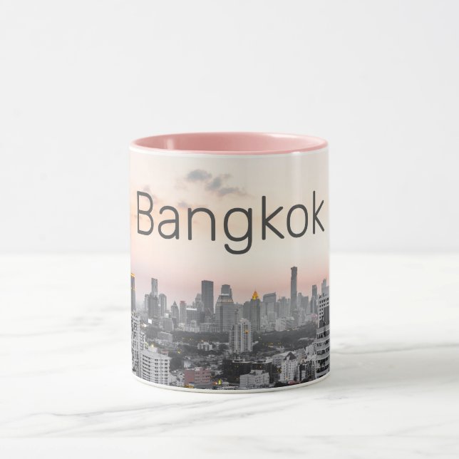 Mug Bangkok Skyline Sunset Panorama BKK Thaïlande (Centre)