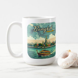 Mug Bangkok Thaïlande Asie Temple Vintage voyage