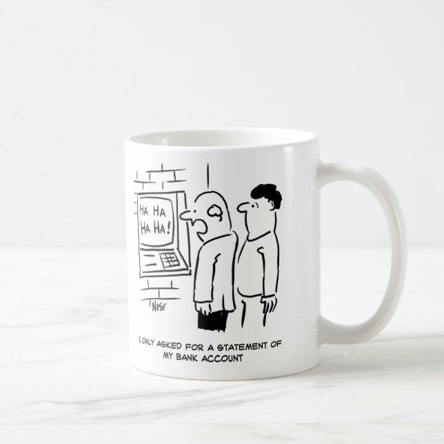 Mug Bank Cashpoint Machine rit à la carte client (Droite)