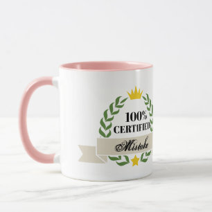 Mug Bannière rétro d'erreur certifiée personnalisée