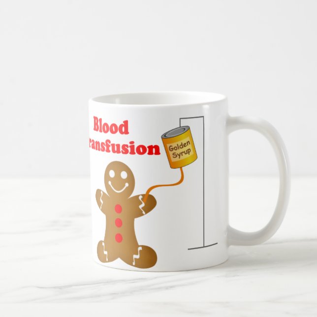 Mug Banque du sang de bonhomme en pain d'épice et (Droite)