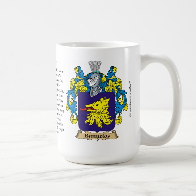 Mug Banuelos, l'origine, la signification et la crête (Droite)