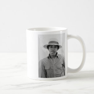 Mug Barack Obama Retro Vintage Young Obama Fument Dans