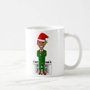 Mug barack obama santa claus
