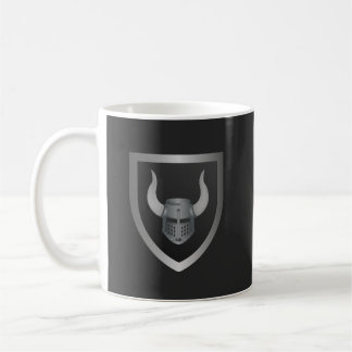 Mug Barbarian Shield Logo – Viking Warrior Emblem