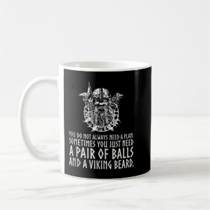 Mug Barbe Et Boules Dieu Viking Masculin Odin Païen Al
