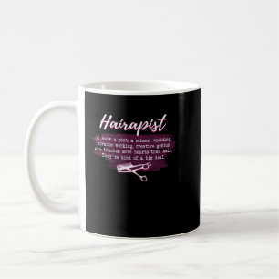 Mug Barber Hairapist Definition Gift For Haircutter Ha