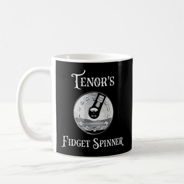 Mug Barbershop Pitch Pipe Fidget Spinner Tenor Barbers (Gauche)