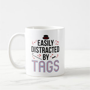 Mug Barbershop Quartet facilement distrait par des éti