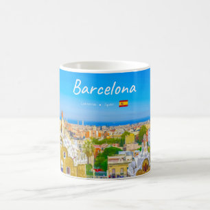 Mug Barcelone, Espagne - Parc Guell Mosaïque Gaudi