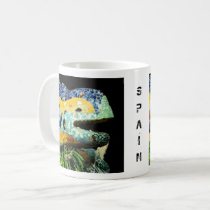 Mug Barcelone, Gaudi - lézard, Espagne