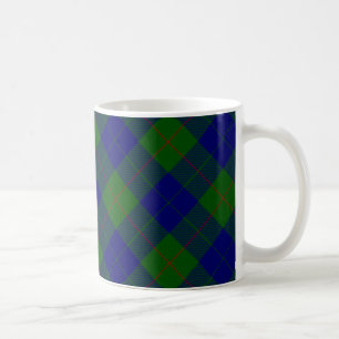 Mug Barclay tartan bleu vert plaid