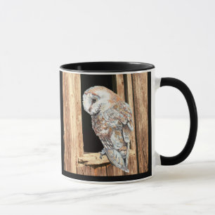 Mug Barne hibou Grange Fenêtre Oiseau animal