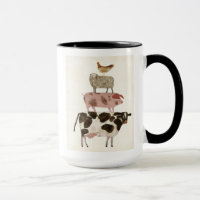 Barnyard Buds - Vache, cochon, mouton et hen