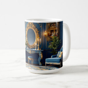 Mug Baroque Bleu Royal.