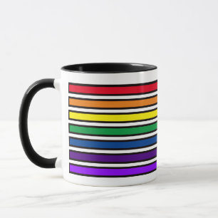 Mug - Barres de couleur arc-en-ciel
